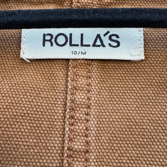 Rolla's Women's Denim Corduroy Barn Jacket in Washed Cocoa Size Medium (10) - Picture 11 of 11